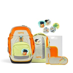 [503694-030] ergobag Schulranzen-Set Pack 2024 (COMIC ADVENTURE EDITION StadtBärwohner)