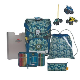[503706-06] Der Die Das Schulranzen-Set Ergoflex Easy 2024 (Monster Truck)