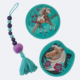 [503707-04] Der Die Das Wechselbuttons für Schulranzen (Peppermint Pony)