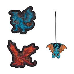 [503707-05] Der Die Das Wechselbuttons für Schulranzen (Dragon Moon)