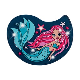 [503707-13] Der Die Das Wechselbuttons für Schulranzen (LED Mermaid)