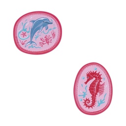 [503707-19] Der Die Das Wechselbuttons für Schulranzen (Coral Reef)