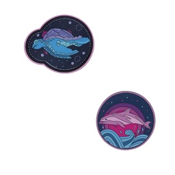 [503707-22] Der Die Das Wechselbuttons für Schulranzen (Deep Ocean)