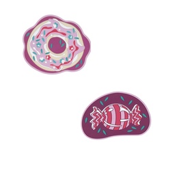 [503707-25] Der Die Das Wechselbuttons für Schulranzen (Sweet Sprinkles)