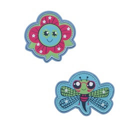[503707-28] Der Die Das Wechselbuttons für Schulranzen (Happy Pixel)