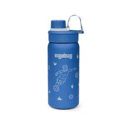 [503720-22] ergobag Trinkflasche (Edelstahl Fußball, Kunststoff (Tritan™))