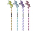 [503776-03] Stylex Bleistifte mit Radiergummi-Topper, Einhorn (Lila)