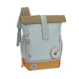 [503808-02] Lässig Kindergartenrucksack Rolltop Mini (Nature- Hellblau)