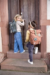 [503808-05] Lässig Kindergartenrucksack Rolltop Mini (Happy Prints, Karamell)