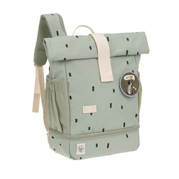 [503808-06] Lässig Kindergartenrucksack Rolltop Mini (Happy Prints, Oliv)