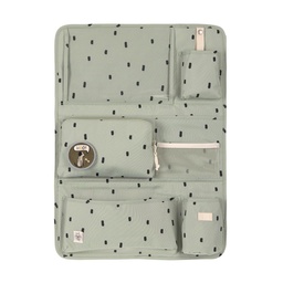 [503810-02] Lässig Auto Organizer Kinder Happy Prints (Oliv)