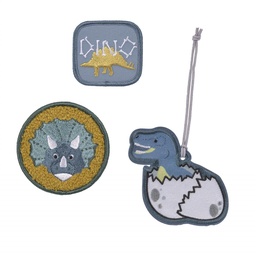[503815-03] Lässig Anhänger & Patches 3er Set (Jurassic)