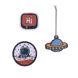 [503815-05] Lässig Anhänger & Patches 3er Set (Space)