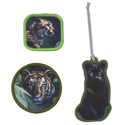 [503815-14] Lässig Anhänger & Patches 3er Set (Wild Cats)