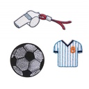 [503816-03] Lässig Textil-Sticker (3 Stk) - Schul Set (Football)