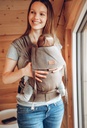 [503827-03] LELIBA Tai Babytrage mit Polster (ca. 50 - 98 cm/ 18 Kilo) (Sepia)