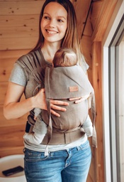 [503827-03] LELIBA Tai Babytrage mit Polster (ca. 50 - 98 cm/ 18 Kilo) (Sepia)