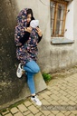 [503835-02] LennyLamb Asymmetrischer Tragepullover Gr. S (Vintage Flowers)