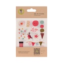 [503838-02] Lässig Rub on Transfer-Sticker (2 Stk) (Happy)