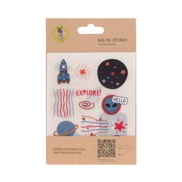 [503838-03] Lässig Rub on Transfer-Sticker (2 Stk) (Weltraum)