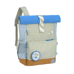 [503841-06] Lässig Kinderrucksack Medium Rolltop (Sunny Explorer Grün Blau)