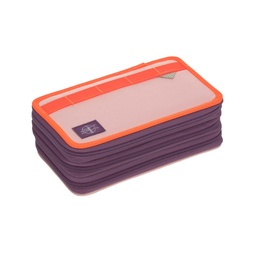 [503842-06] Lässig Federmäppchen mit drei Fächern (Unique Rose Neon-Orange)