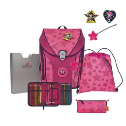 [503864-13] Der Die Das Schulranzen-Set Ergoflex Max 2024 ("Superflash" Neon Star)
