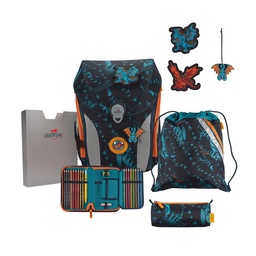 [503864-18] Der Die Das Schulranzen-Set Ergoflex Max 2024 (Exklusiv LED Dragon Moon)