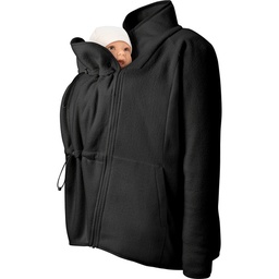 [503926-3] mamalila Fleece-Tragejacke Basel schwarz (M)