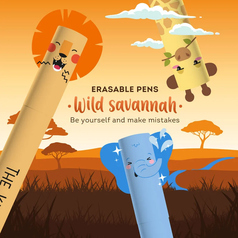 [503941-016] Legami Löschbarer Gelstift - Erasable Pen (Löwe)