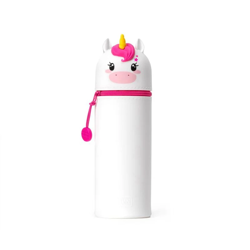 [503942-02] Legami 2-in-1-Federmäppchen aus Silikon - Kawaii (Einhorn)
