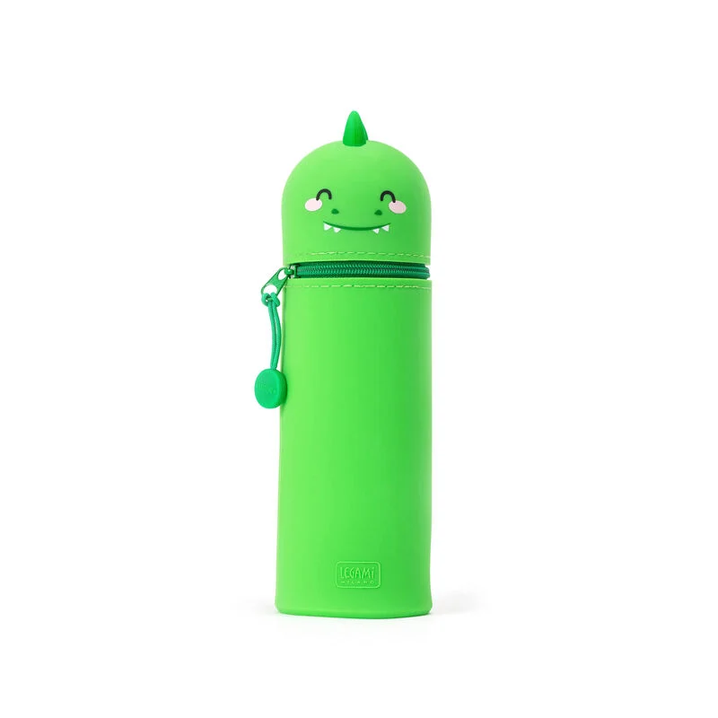 [503942-03] Legami 2-in-1-Federmäppchen aus Silikon - Kawaii (Dino)