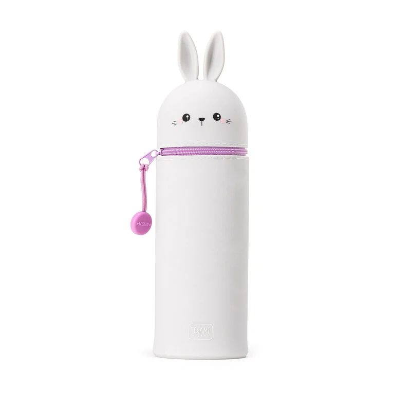 [503942-04] Legami 2-in-1-Federmäppchen aus Silikon - Kawaii (Hase)