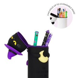 [503942-5] Legami 2-in-1-Federmäppchen aus Silikon - Kawaii (Halloween Kitty)