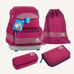 [503956-3] Finkid BUDDY EKO SPORT Schulranzen-Set 2024/2025 (wild berry/purple)