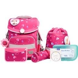 [503968-11] School-Mood Timeless Pro Schulranzen-Set 2025/2026 7-tlg. (Klara (Häschen))