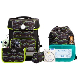 [503970-06] School-Mood Champion Pro Schulranzen-Set 2025/2026 7-tlg. (Finn (Raubkatze))
