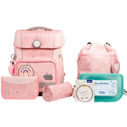 [503970-16] School-Mood Champion Pro Schulranzen-Set 2025/2026 7-tlg. (Rainbow)