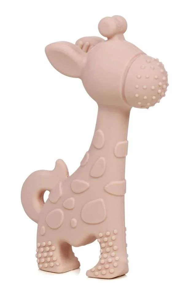 [503980-2] Jané Silikon Giraffen-Beißring (Rosé)