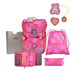 [503990-04] Der Die Das Schulranzen-Set Ergoflex Easy  tlg. (Roses)