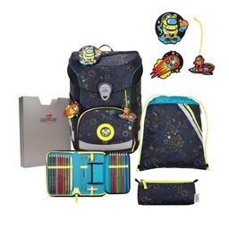 [503990-06] Der Die Das Schulranzen-Set Ergoflex Easy  tlg. (LED Crazy)