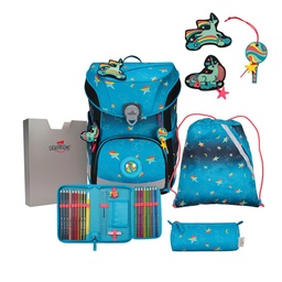 [503990-07] Der Die Das Schulranzen-Set Ergoflex Easy  tlg. (LED Rainbow Star)
