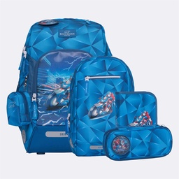[503996-14] Beckmann Schulrucksack-Set Active Air FLX 6-teilig (Blue Lightning)