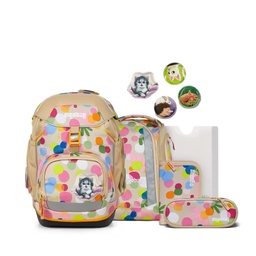 [504000-10] ergobag Schulranzen-Set Pack 2025/2026 (Flower PowBär)