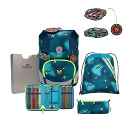 [504008-04] Der Die Das Schulranzen-Set Ergoflex Tiny 5 tlg. (Magic Light)