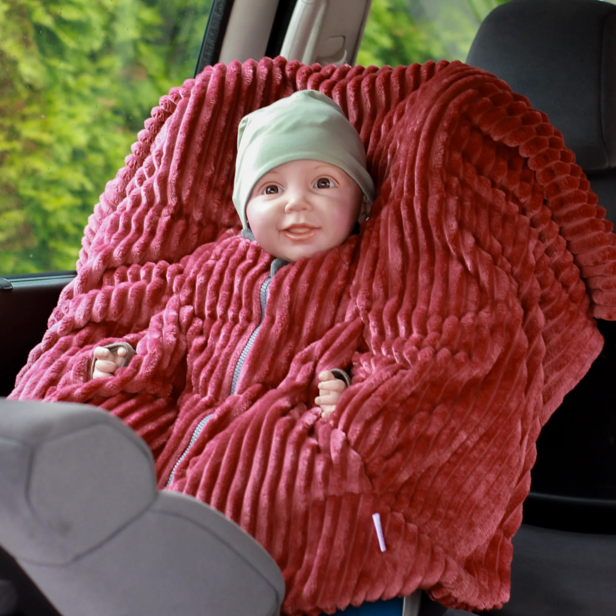 [504013-03] Kikkifax Kindersitzponcho aus Fleece (Lovely Terra)