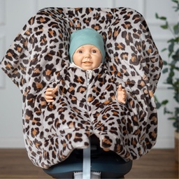 [504013-11] Kikkifax Kindersitzponcho aus Fleece (Leo)