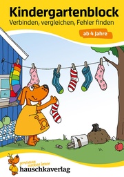[504028-6] Hauschkaverlag Kindergartenblock ab 4 Jahre (Verbinden, vergleichen, Fehler finden)