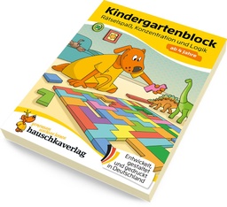 [504028-7] Hauschkaverlag Kindergartenblock ab 4 Jahre (Rätselspaß, Konzentration und Logik)