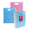 [504094-3] Step by Step Heftbox mit Tragegriff (Transparent)